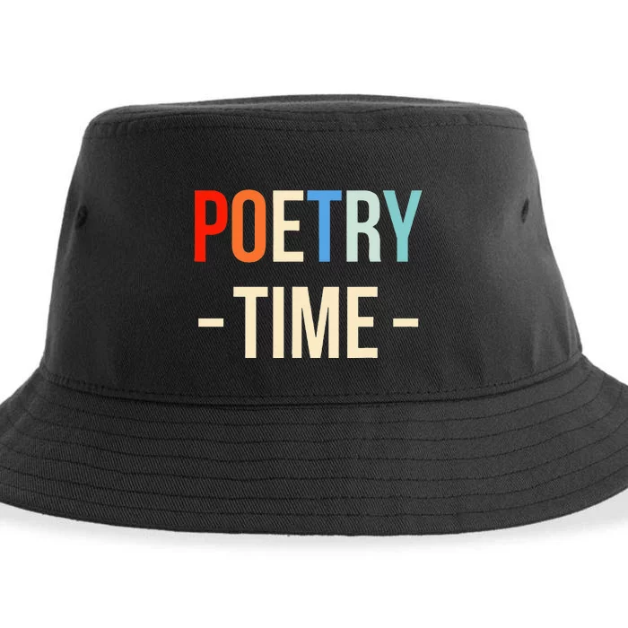 Poetry Time Poet Poem Sustainable Bucket Hat