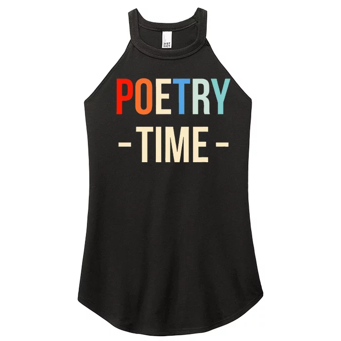 Poetry Time Poet Poem Women’s Perfect Tri Rocker Tank