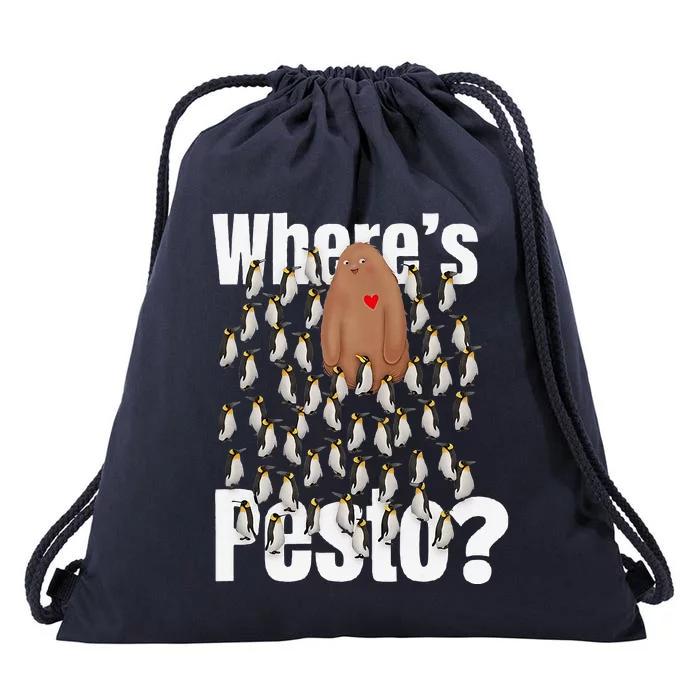 Pesto The Penguin More To Love Cute Animal Lovers Drawstring Bag