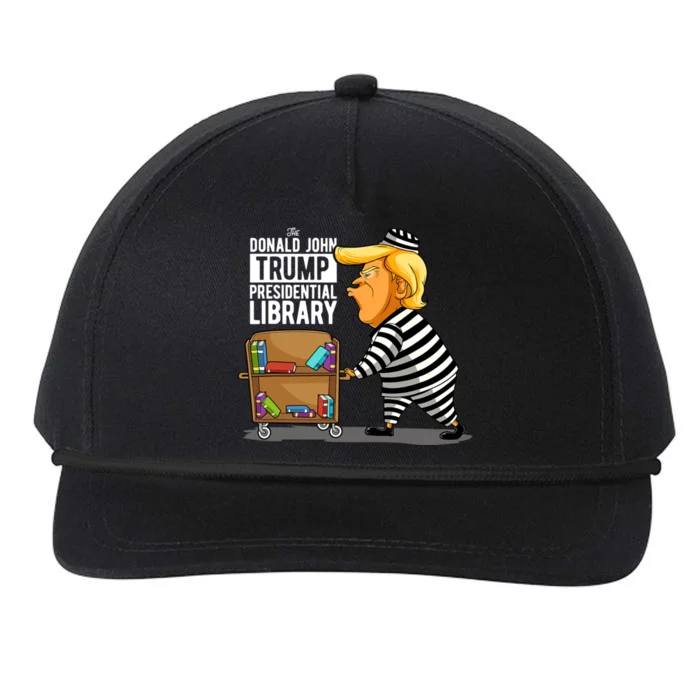 Prison Trump Presidential Library Funny Anti Trump Snapback Five-Panel Rope Hat