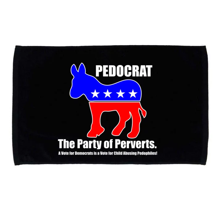 Pedocrat The Party Of Perverts Microfiber Hand Towel