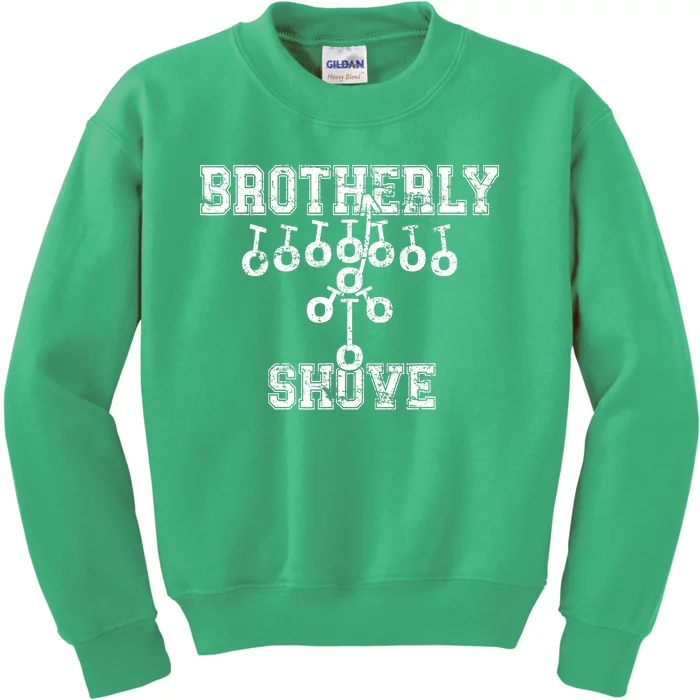 Philadelphia Tush Push Philly_ Brotherly Shove Kids Sweatshirt