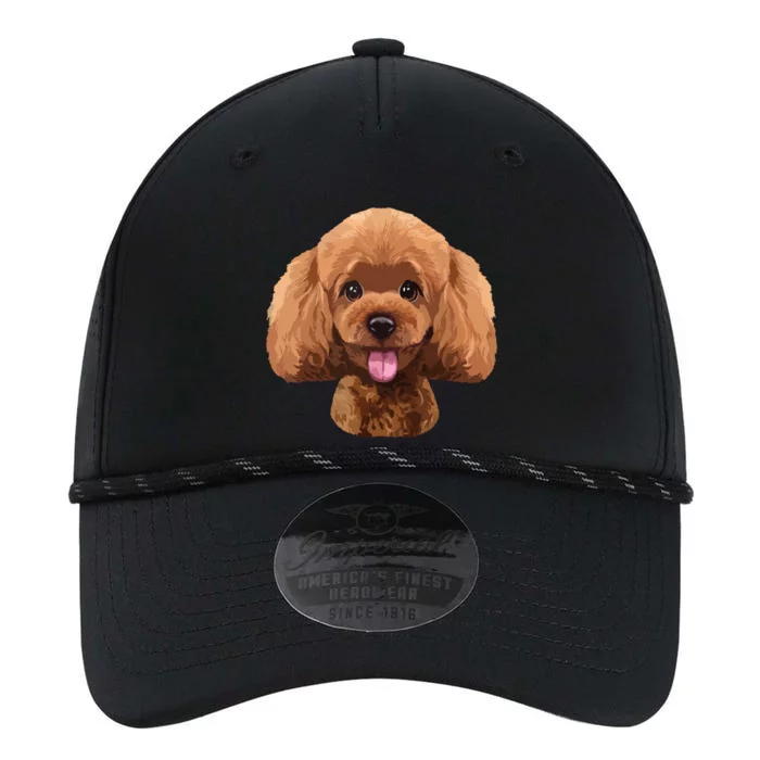 Playful Toy Poodle Face Funny Dog Performance The Dyno Cap