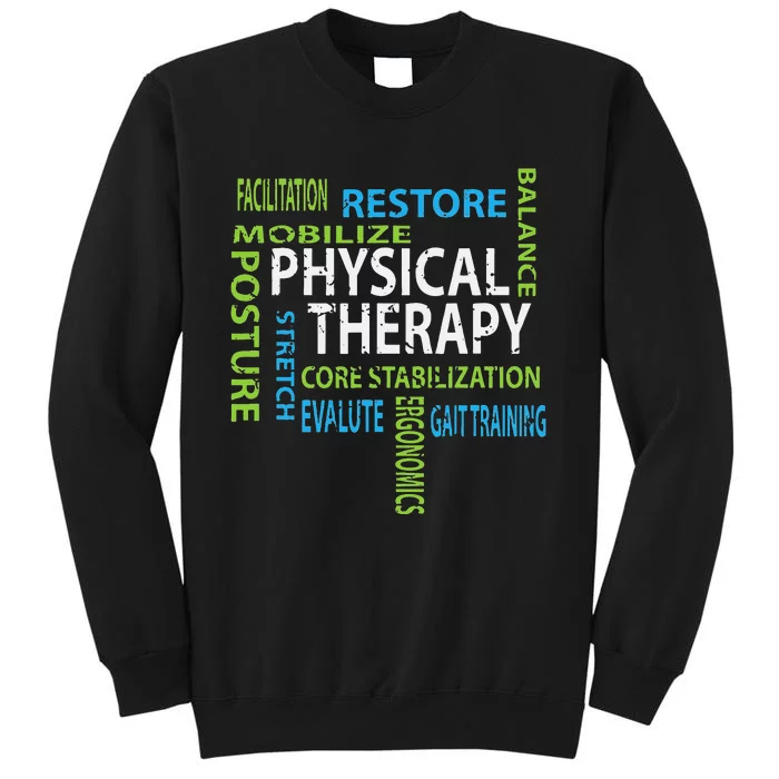 Physical Therapist PT Gift Motivational Physical Therapy Tall Sweatshirt