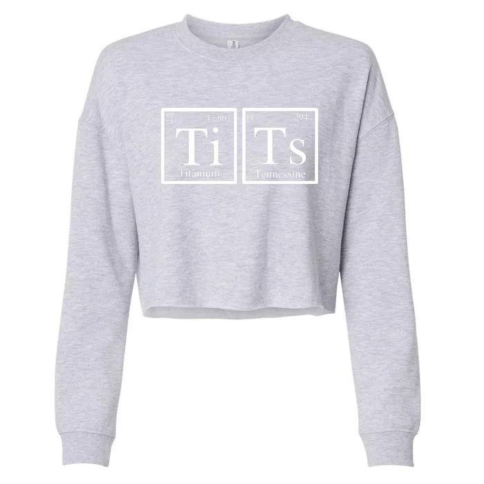 Periodic Table Cropped Pullover Crew