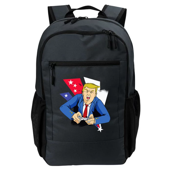 President Trump Playing Video Games 4th July Daily Commute Backpack