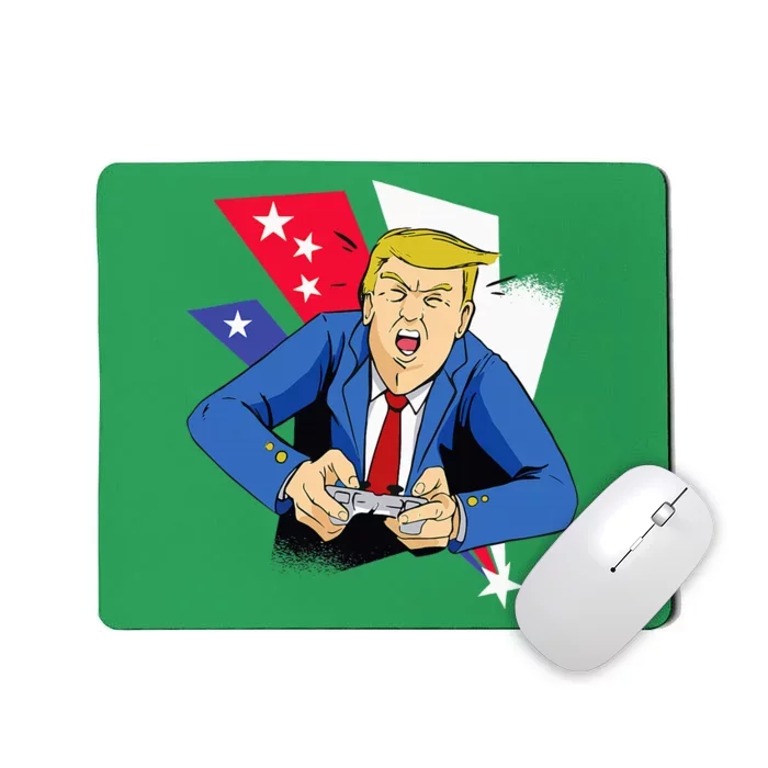 President Trump Playing Video Games 4th July Mousepad