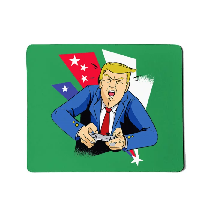 President Trump Playing Video Games 4th July Mousepad