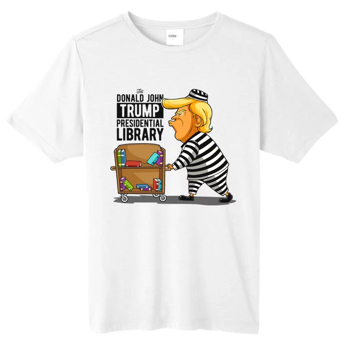 Prison Trump Presidential Library Funny Anti Trump ChromaSoft Performance T-Shirt