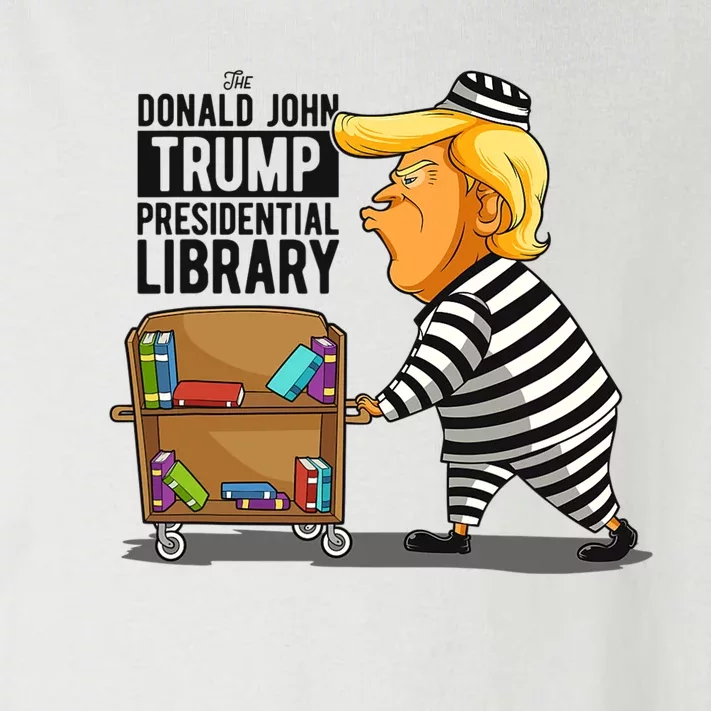 Prison Trump Presidential Library Funny Anti Trump Toddler Long Sleeve Shirt