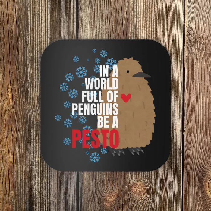 Pesto The Penguin More To Love Absolute Unit Viral Meme Coaster