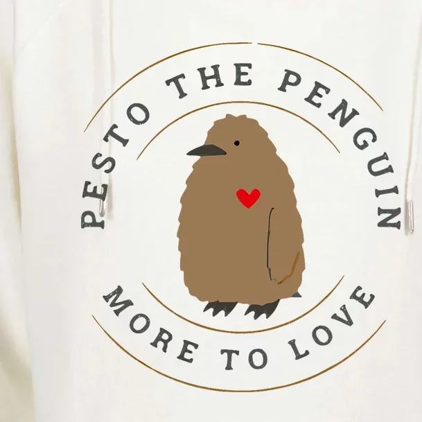 Pesto The Penguin More To Love Cute Penguin Womens Funnel Neck Pullover Hood