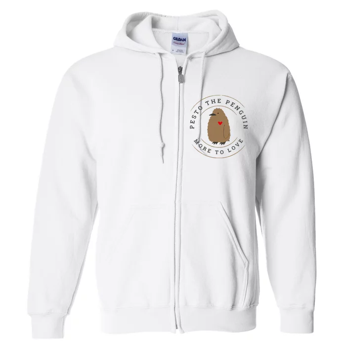 Pesto The Penguin More To Love Cute Penguin Full Zip Hoodie