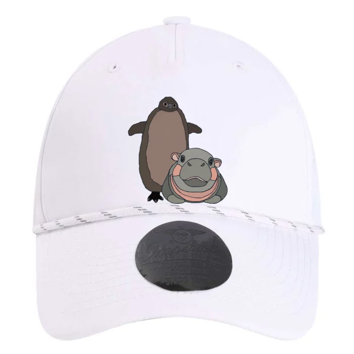 Pesto The Penguin And Moo Deng The Baby Hippo Funny Gift Performance The Dyno Cap