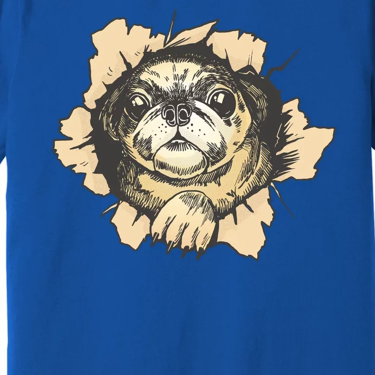 Pug Torn Premium T-Shirt