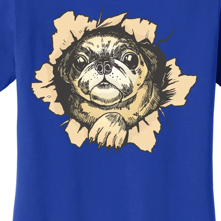 Pug Torn Women's T-Shirt