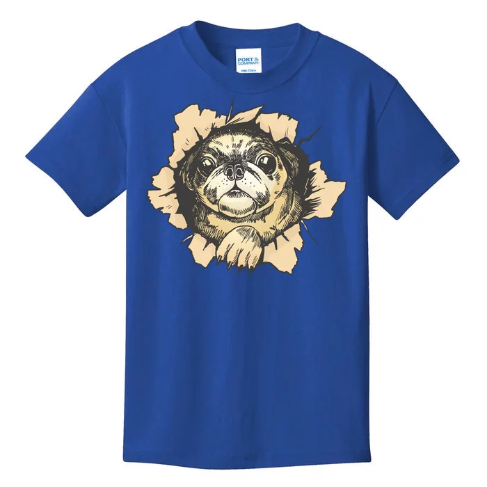 Pug Torn Kids T-Shirt