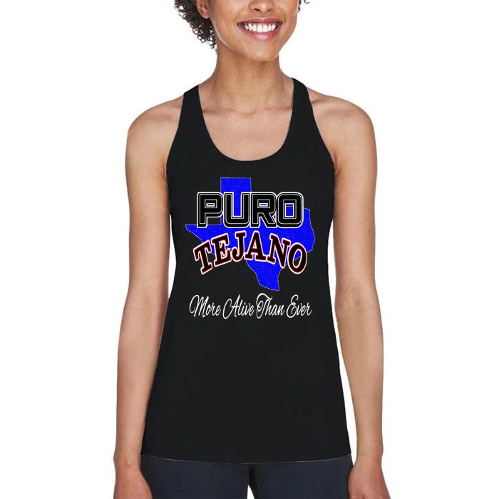 Puro Tejano Women's Racerback Tank