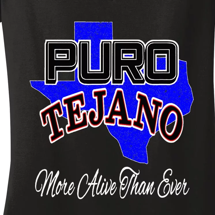 Puro Tejano Women's V-Neck T-Shirt