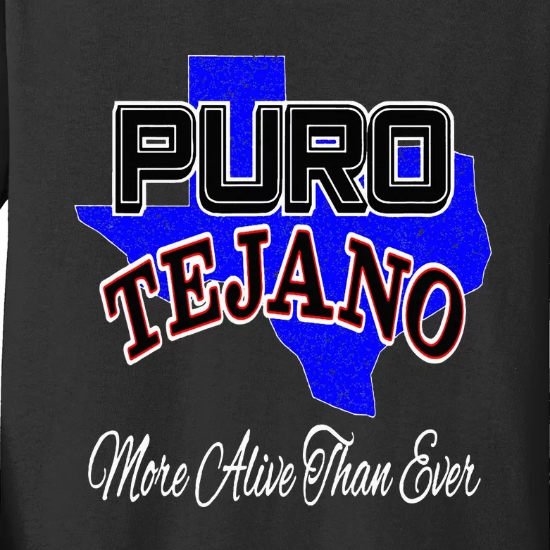 Puro Tejano Kids Long Sleeve Shirt