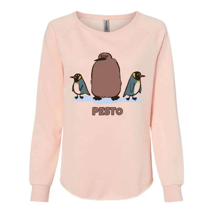 Pesto The Penguin More To Love Penguin Baby Womens California Wash Sweatshirt