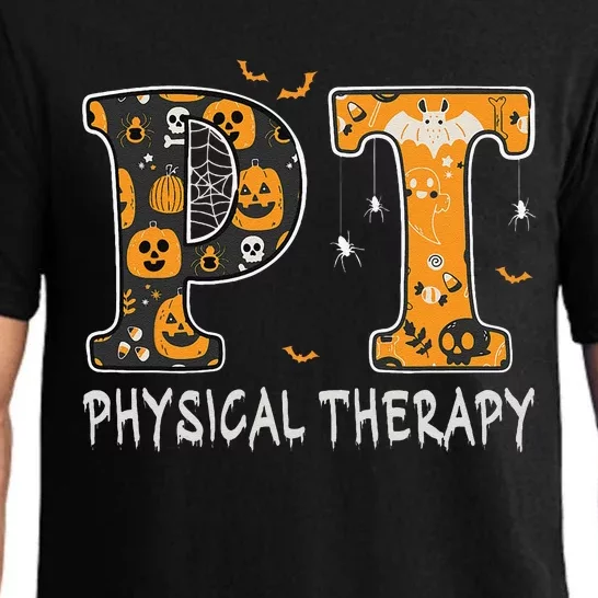 Physical Therapist Pt Halloween Physical Therapy Spooky Pajama Set