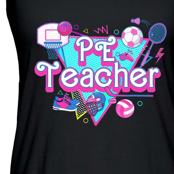 Pe Teacher Ladies Essential Flowy Tank