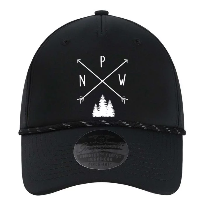 Pine Trees Pacific Northwest Pnw With Arrows Outdoor Gift Cute Gift Performance The Dyno Cap