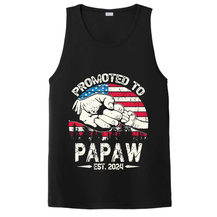 Promoted To Papaw 2024 Soon To Be Dad 2024 New Dad Performance Tank