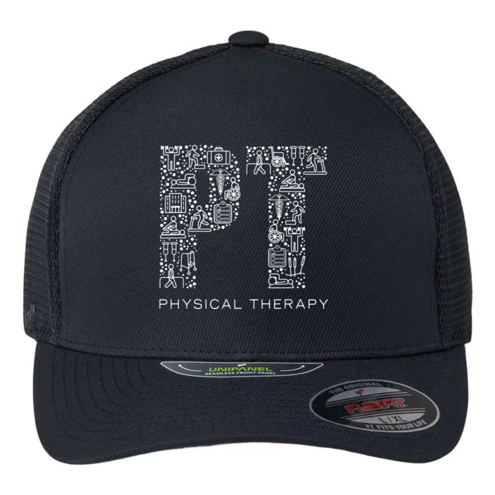 Physical Therapist Physical Therapy Gift PT Month Flexfit Unipanel Trucker Cap