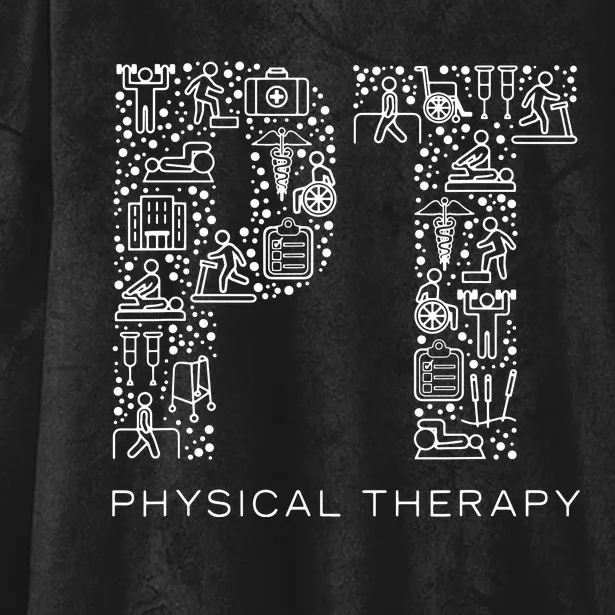 Physical Therapist Physical Therapy Gift PT Month Hooded Wearable Blanket