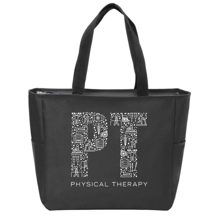 Physical Therapist Physical Therapy Gift PT Month Zip Tote Bag