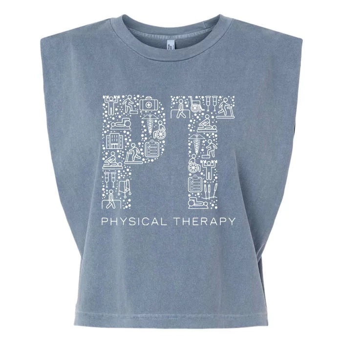 Physical Therapist Physical Therapy Gift PT Month Garment-Dyed Women's Muscle Tee