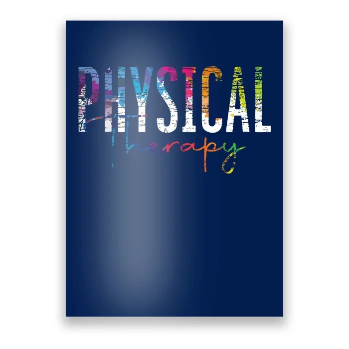 Physical Therapist PT Exercise Colorful Physical Therapy Poster