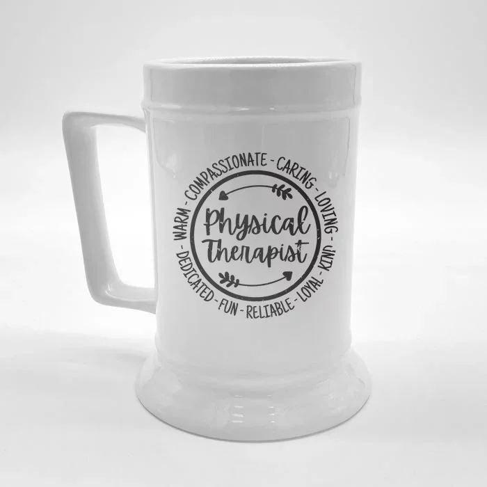 Physical Therapist PT Physical Therapy Physiotherapy Vintage Front & Back Beer Stein