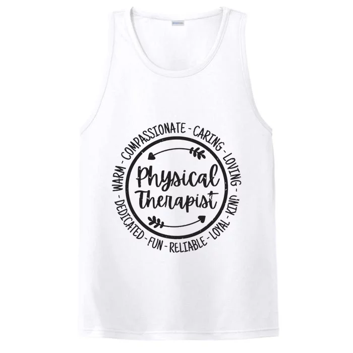 Physical Therapist PT Physical Therapy Physiotherapy Vintage Performance Tank