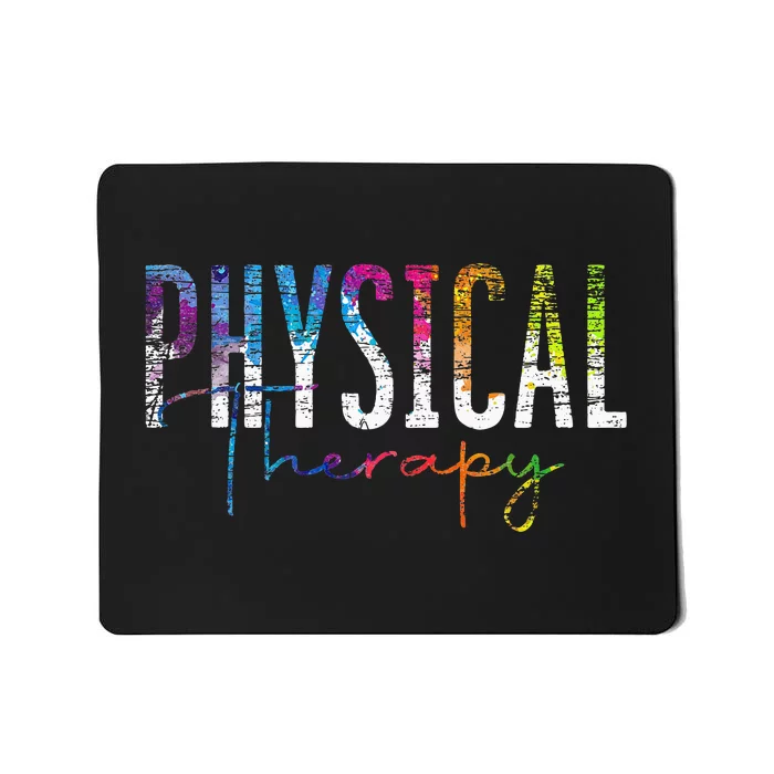 Physical Therapist PT Exercise Colorful Physical Therapy Mousepad