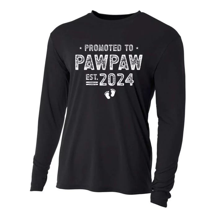 Promoted To Pawpaw 2024 Soon To Be Pawpaw Cooling Performance Long Sleeve Crew