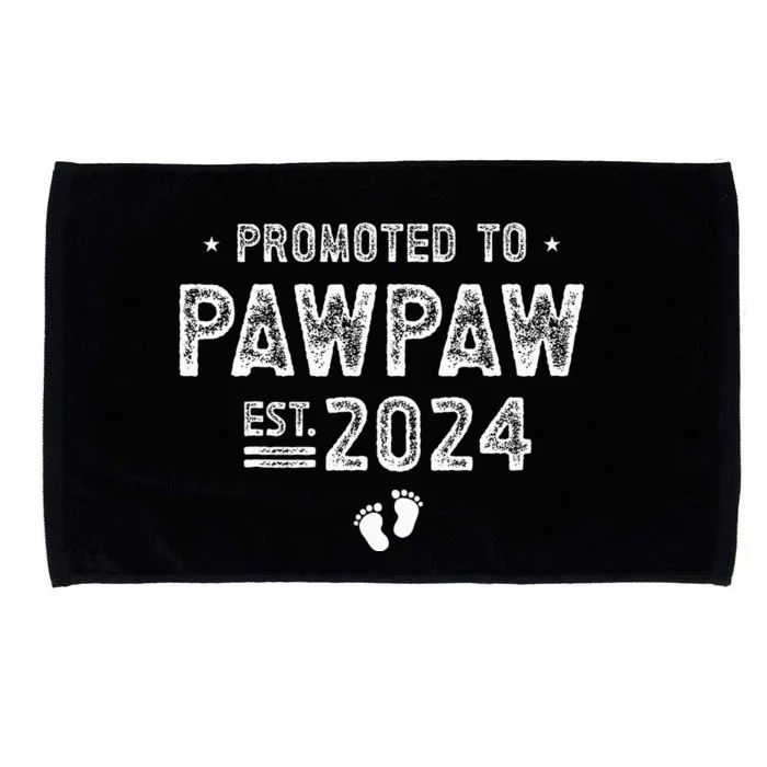 Promoted To Pawpaw 2024 Soon To Be Pawpaw Microfiber Hand Towel