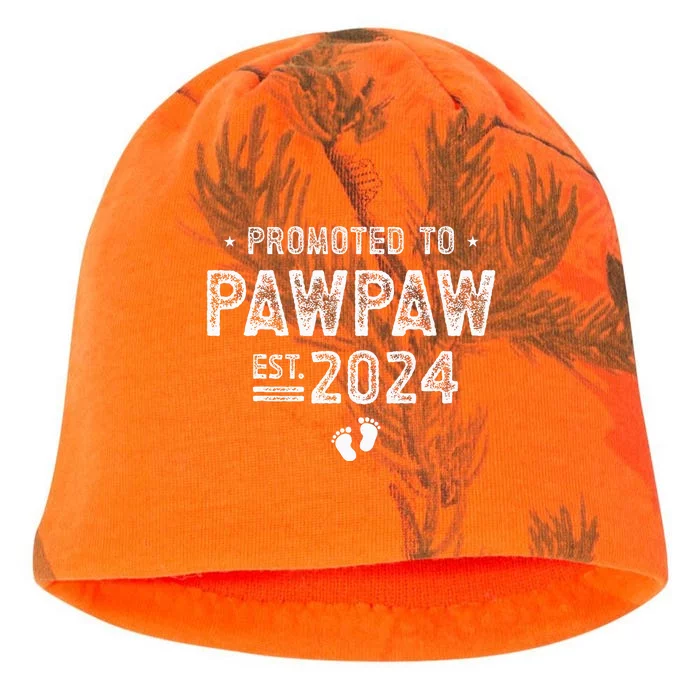 Promoted To Pawpaw 2024 Soon To Be Pawpaw Kati - Camo Knit Beanie