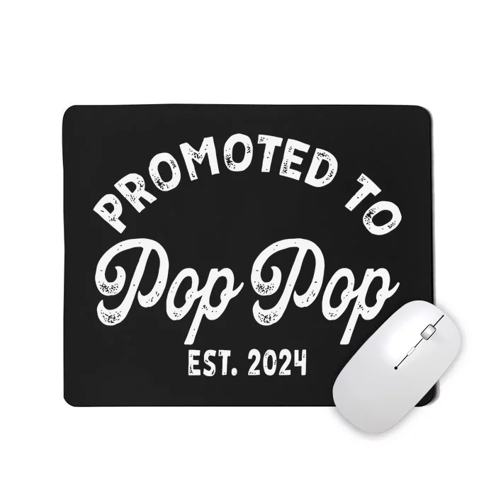 Promoted To Pop Pops New Grandpa Pop Established 2023 Gender Reveal Mousepad