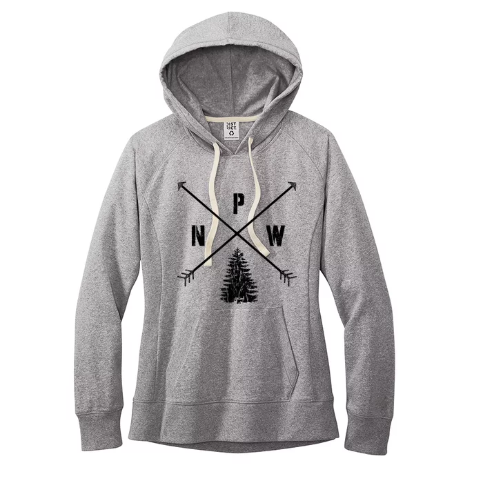 Pine Tree Pacific Northwest PNW Arrows Women's Fleece Hoodie