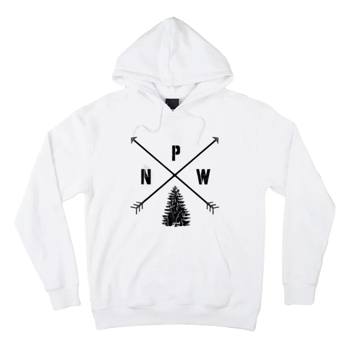 Pine Tree Pacific Northwest PNW Arrows Hoodie