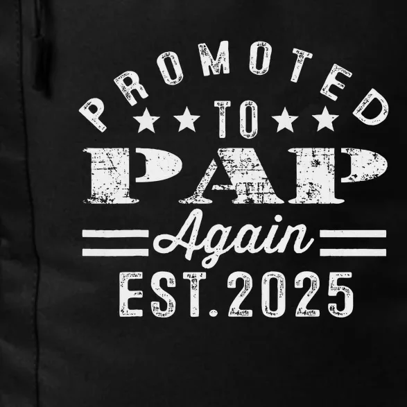 Promoted To Pap Again Est 2025 Pregnancy Announcement Daily Commute Backpack