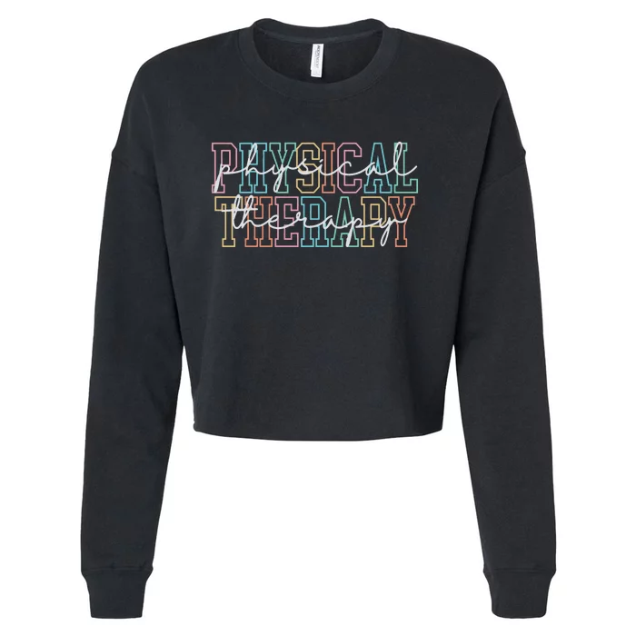 Physical Therapy Physical Therapist Pt Gift Pt Cropped Pullover Crew