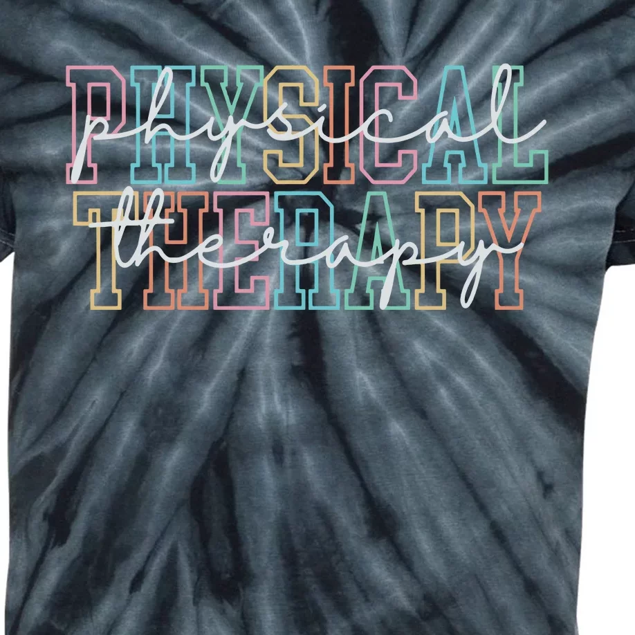 Physical Therapy Physical Therapist Pt Gift Pt Kids Tie-Dye T-Shirt