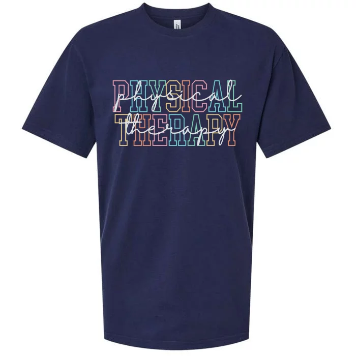 Physical Therapy Physical Therapist Pt Gift Pt Sueded Cloud Jersey T-Shirt