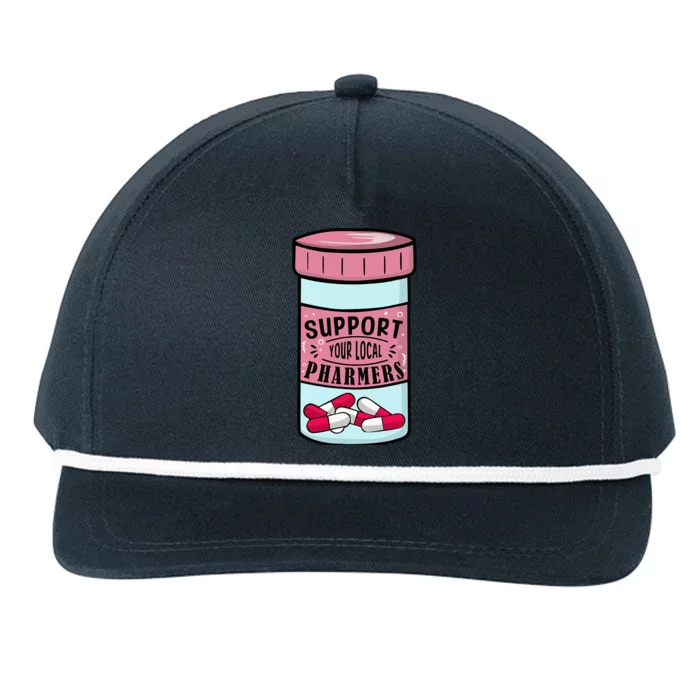 Pharmacy Technician Pharmacy Tech Cpht Snapback Five-Panel Rope Hat