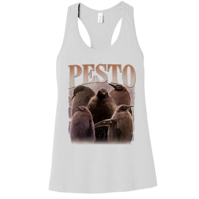 Pesto The Penguin Funny Baby Penguin Pesto Women's Racerback Tank