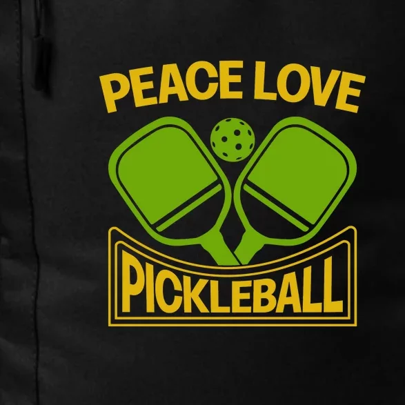 Pickleball Team Peace Love Pickleball Paddles Sport Gift Daily Commute Backpack